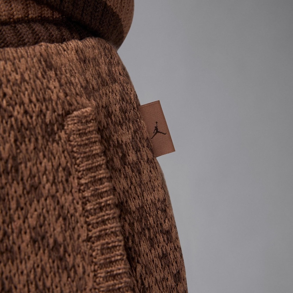 Nike Jordan Cozy Girl Knit Flare Women Pants Brown $175 FZ4201 - Picture 6 of 16